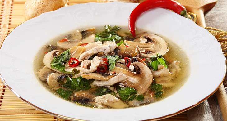 Ham and Mushroom Soup