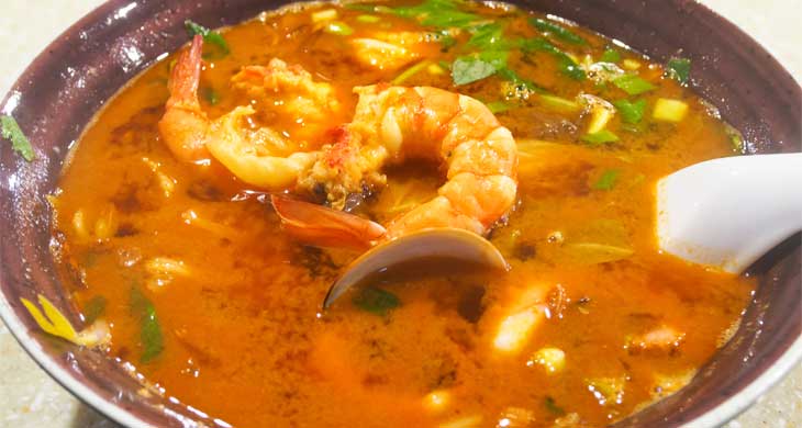 Hot and Sour Prawn Soup