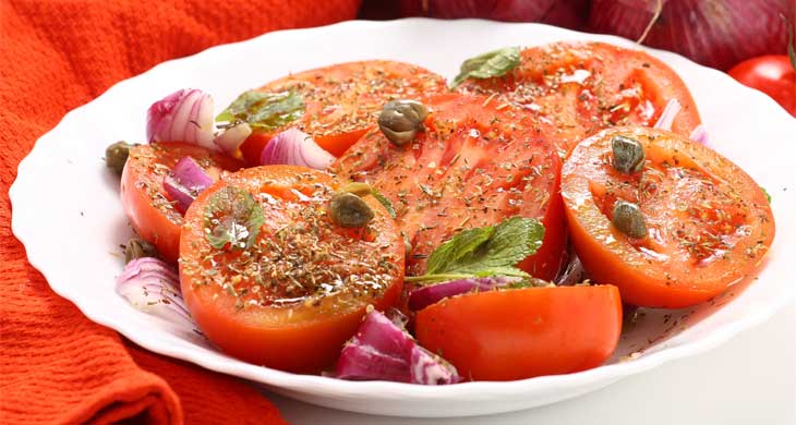 Tomato and Mozzarella Salad with Basil