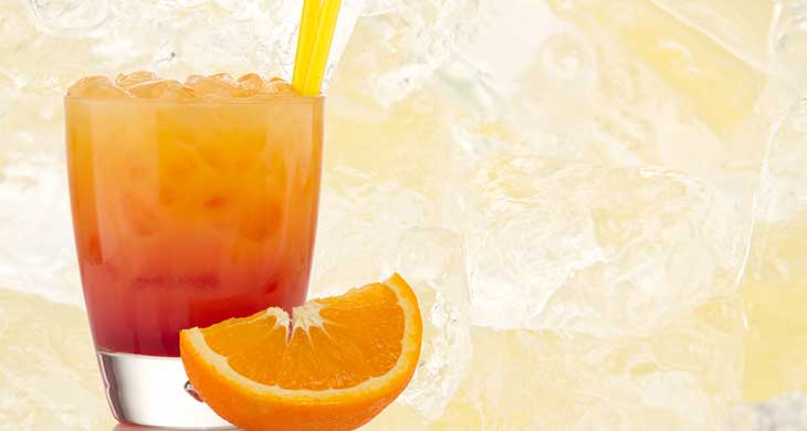 Orange and Mint Granita