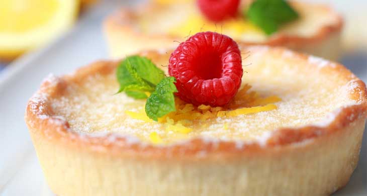 Baked Raspberry Curd Cake