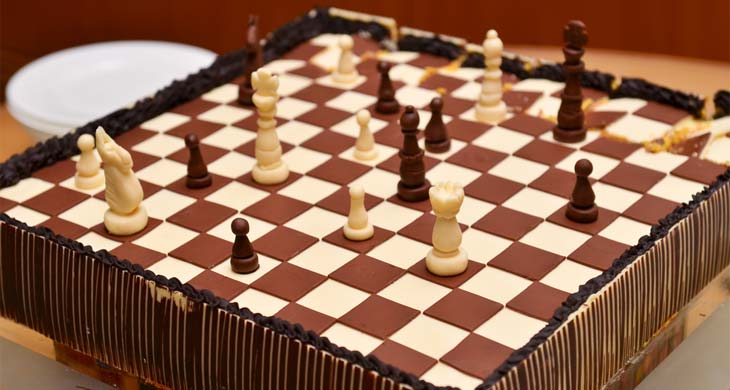 Chess Board Chocolate Cake