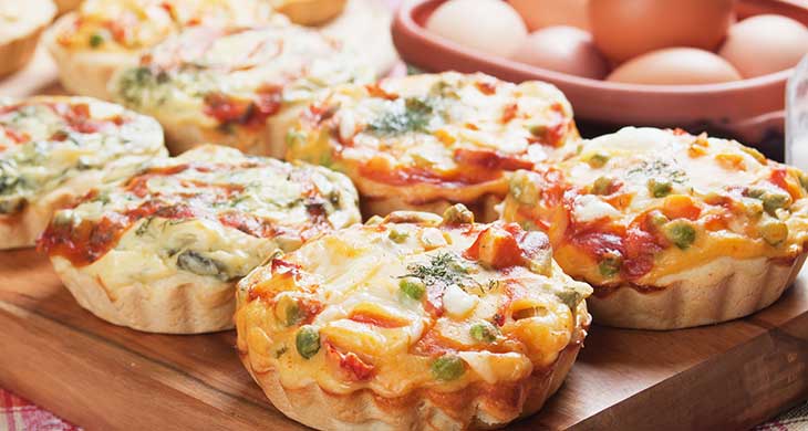 Creamy Onion Mini Quiches