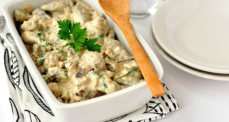 Baked Liver in Yogurt Sauce