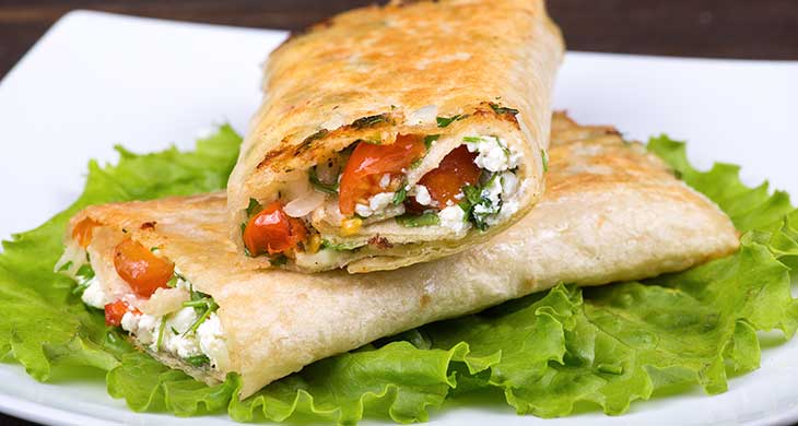 Pitta Bread with Salad