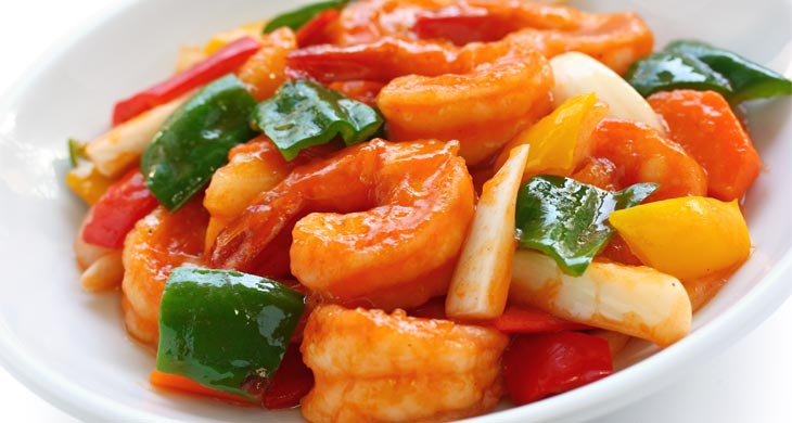 Prawns with Bell Peppers