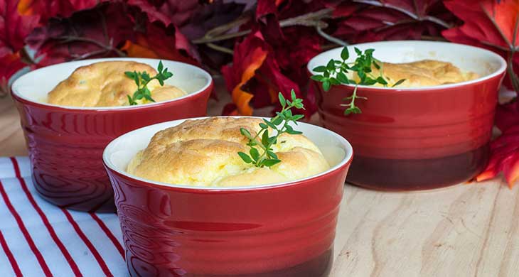 Cheese and Bread Souffle