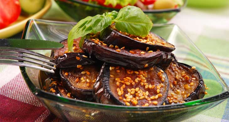 Fried Aubergines