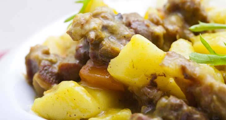 Balti Lamb Chops with Potatoes