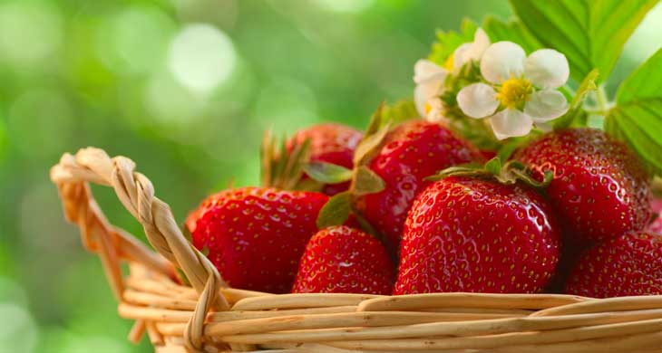 Strawberry and Rose Water Lassi