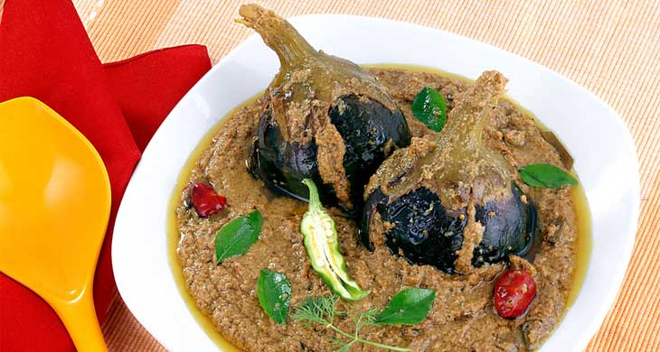 Dharwad Stuffed Brinjals