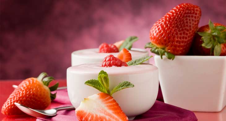 Strawberry and Mint Lassi