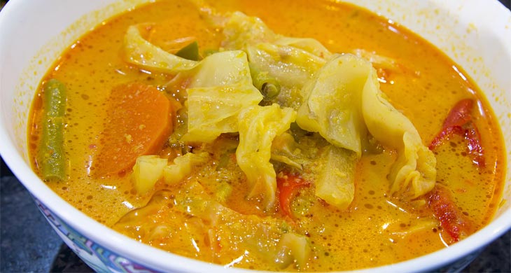 Mixed Vegetables in Coconut Sauce