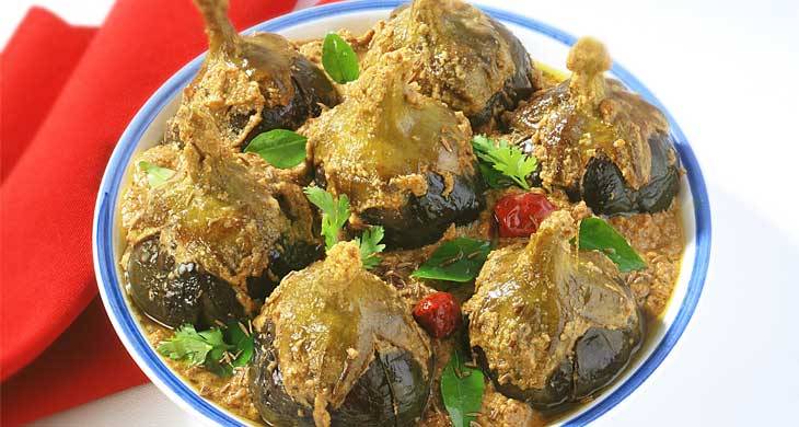 Sesame Peanut Brinjal Curry