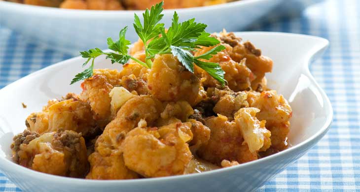 Cauliflower and Potato Sukka