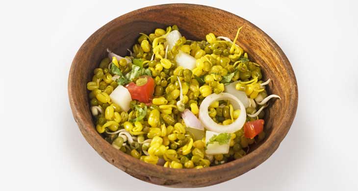 Sprouted Moong Chaat