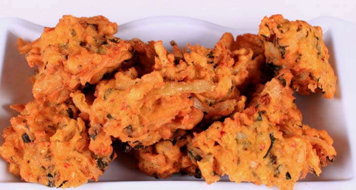 Garlic Mushroom Pakoras