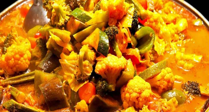 Cauliflower & Aubergine (Brinjal)