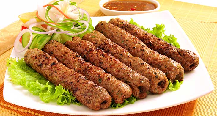 Vegetable Seekh Kebabs