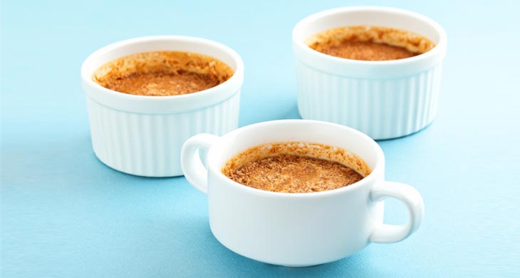 Mango and Chocolate Brulees