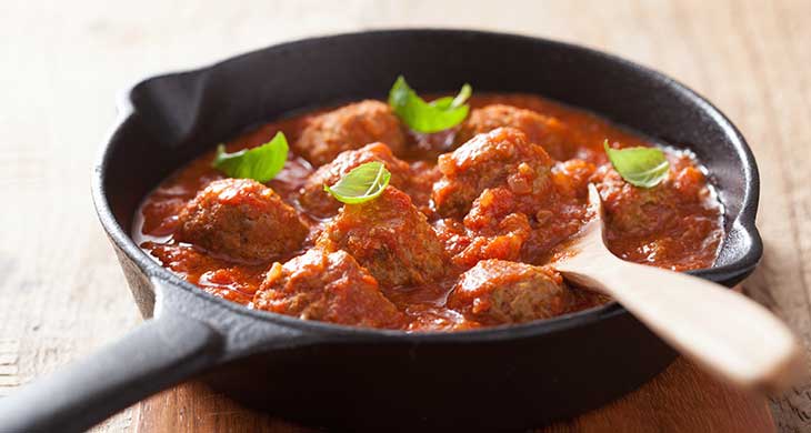 Mini Minced Koftas in a Spicy Sauce