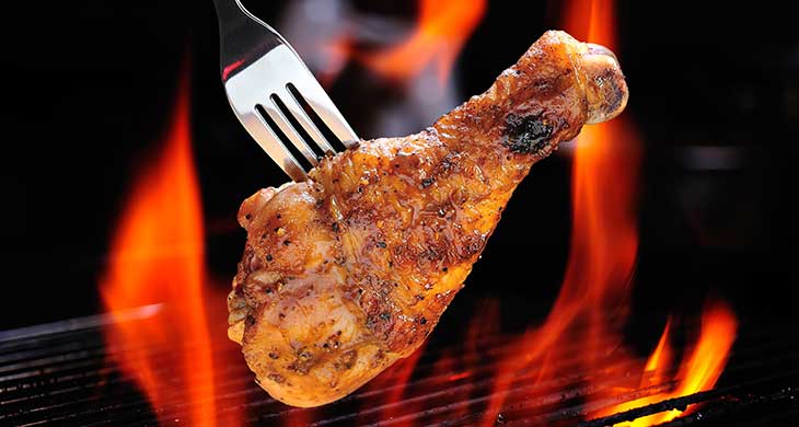 Barbecued Chicken Drumsticks