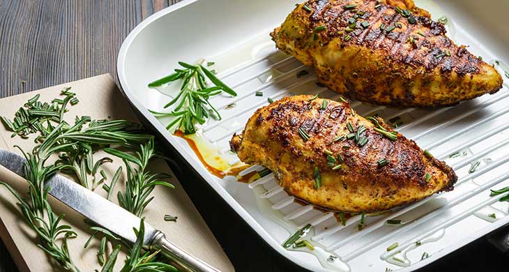 Pan-Fried Chicken with Lemon and Rosemary