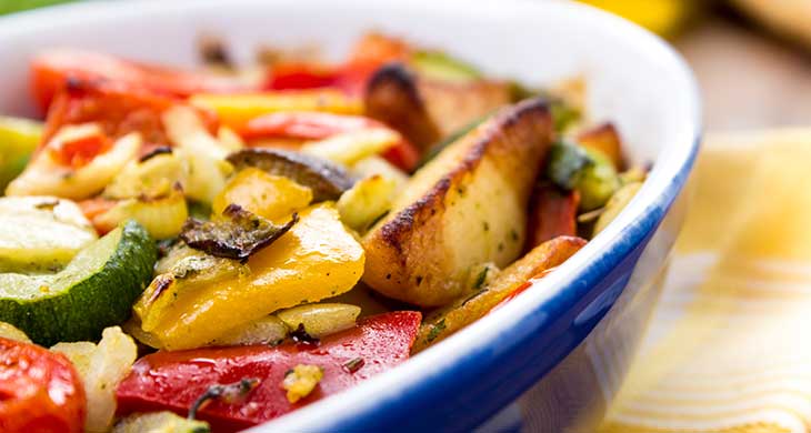 Summer Vegetables with Cherry Tomato Salsa