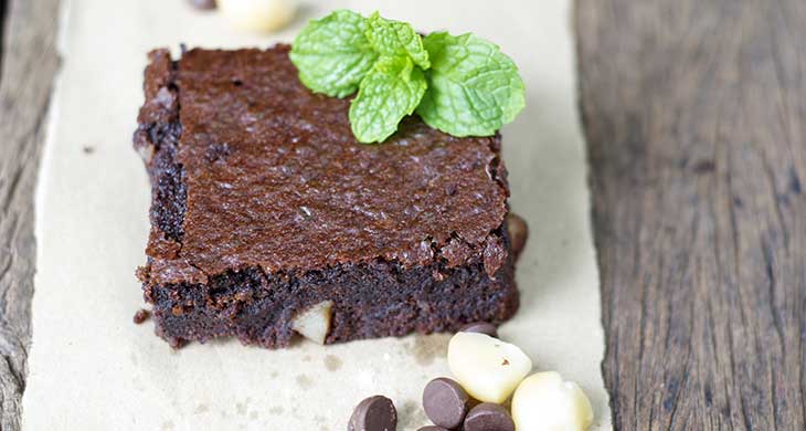 Polka-Dot Brownie Tart