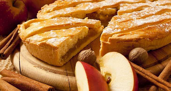 French Apple Tart with Almond Pastry