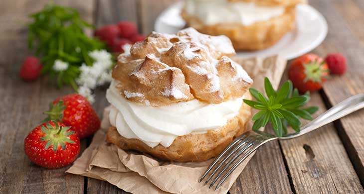 Chocolate Choux Ring with Berries