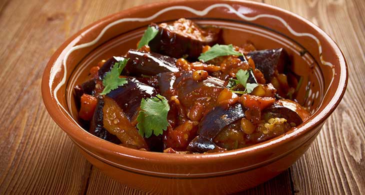 Aubergine Stir-Fry with Hot Sour Sauce