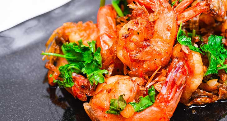 Prawns in a Spicy Tomato Sauce