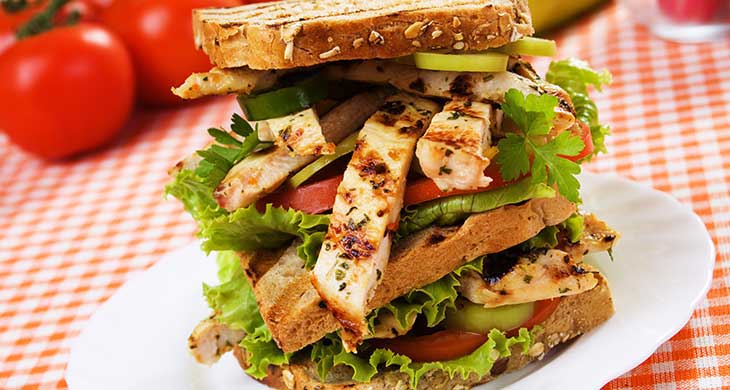 Cucumber Chicken Sandwich