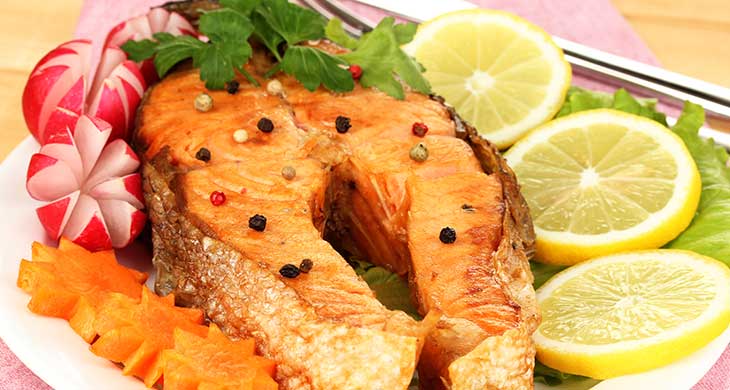 Salmon Salad with Herbs and Radishes