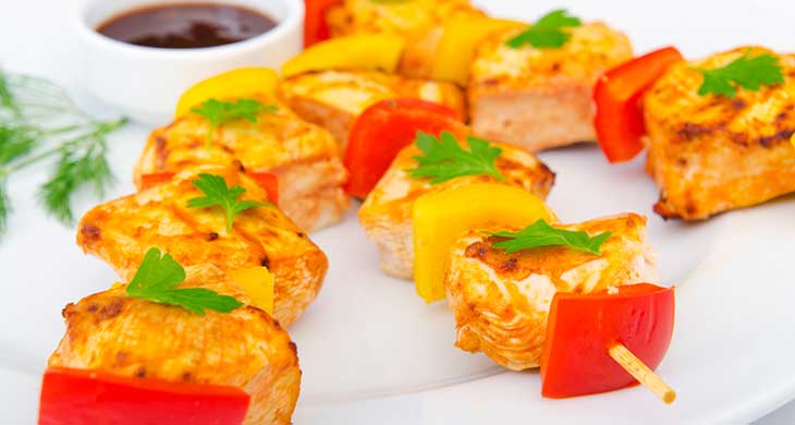 Marinated Fish Kebabs