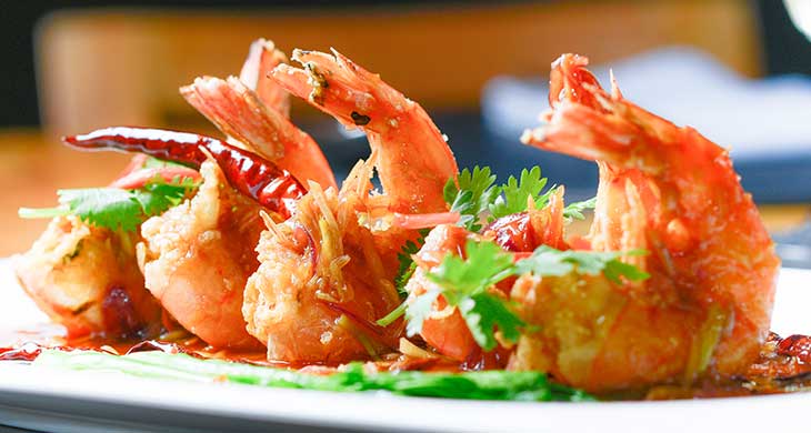 Stir-Fried Prawns
