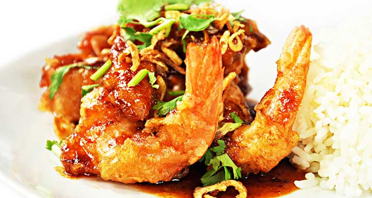 Fried Chilli Prawns