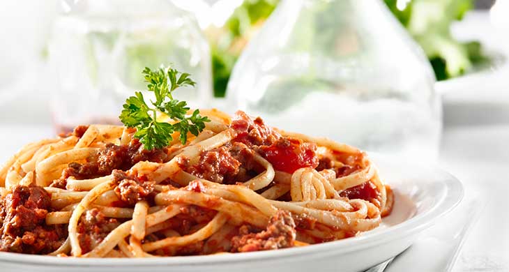 Spaghetti with Beef and Mixed Vegetable Bolognese Sauce