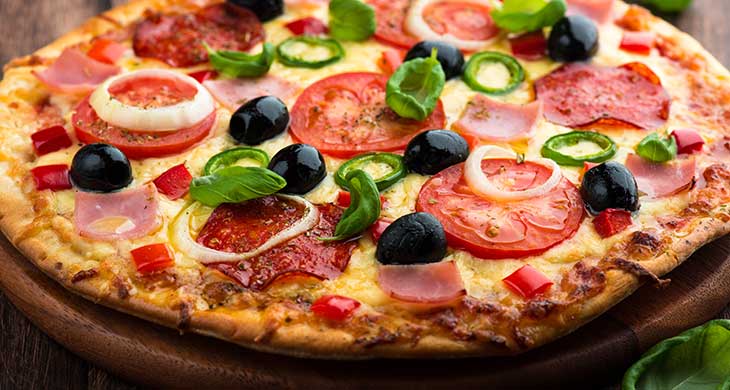 Ham and Pineapple Pizza