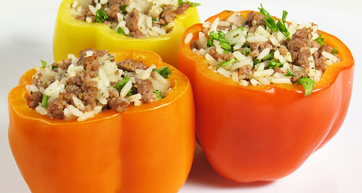 Meat-Stuffed Peppers