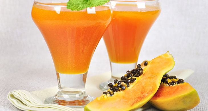 Papaya, Clementine and Orange Flower Water Juice