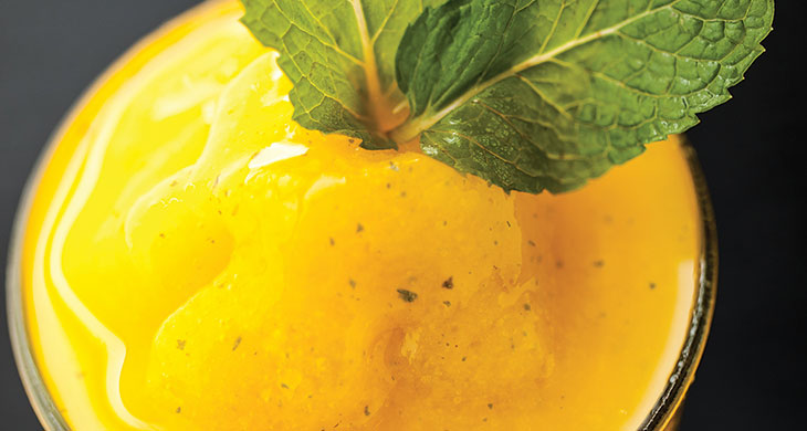 Mango and Mint Granita
