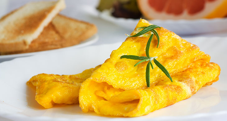 Omelets with Potato Stuffing