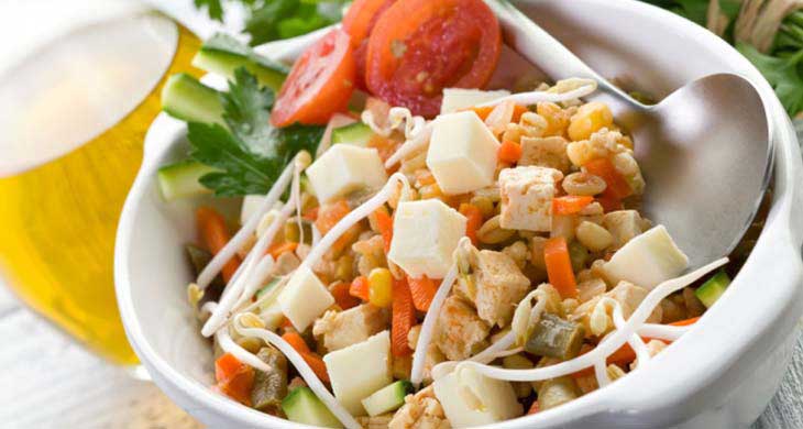 Tofu and Cucumber Salad