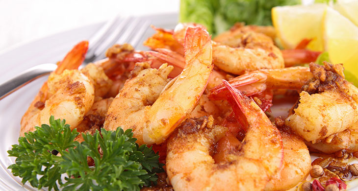 Quick Fried Prawns with Spices