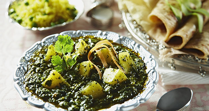 Spinach and Potato Curry