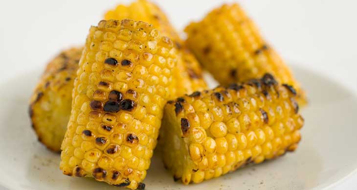 Corn on the Cob in Rich Onion Sauce