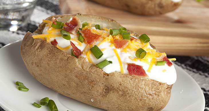 Potatoes Stuffed with Cottage Cheese