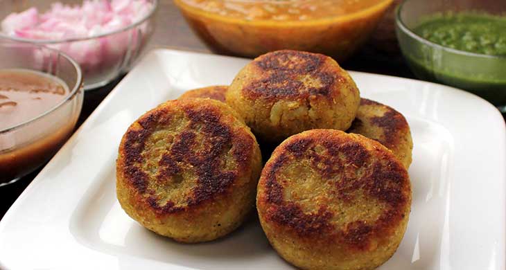 Pea-Filled Potato Cakes (Aloo Tikki)